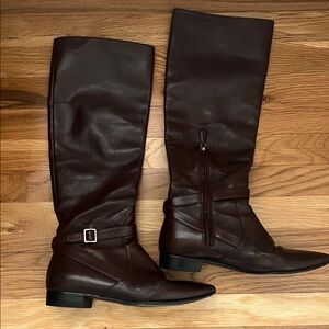 Prada Dark Brown Over the Knee Boots